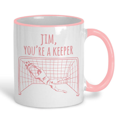 You're A Keeper Football Pun Funny Personalised Mug Valentine's Day Boyfriend Girlfriend Gift Partner