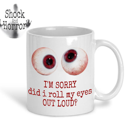 Personalised Eyeball Image Mug - Gift With Attitude