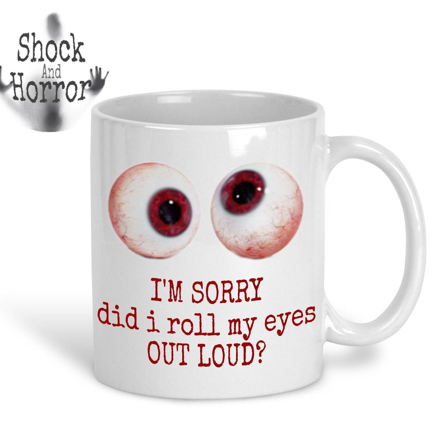 Personalised Eyeball Image Mug - Gift With Attitude