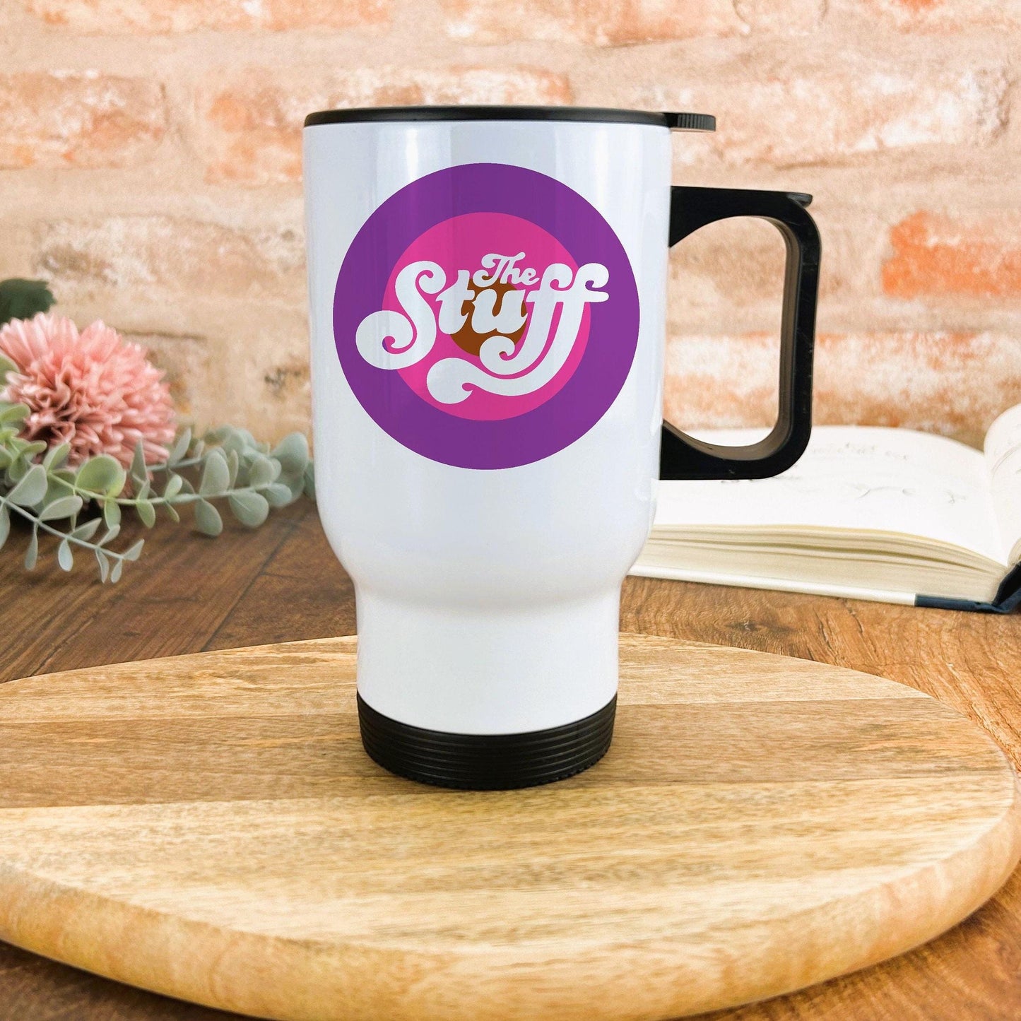 The Stuff Horror Movie Logo Travel Mug Personalised Gift