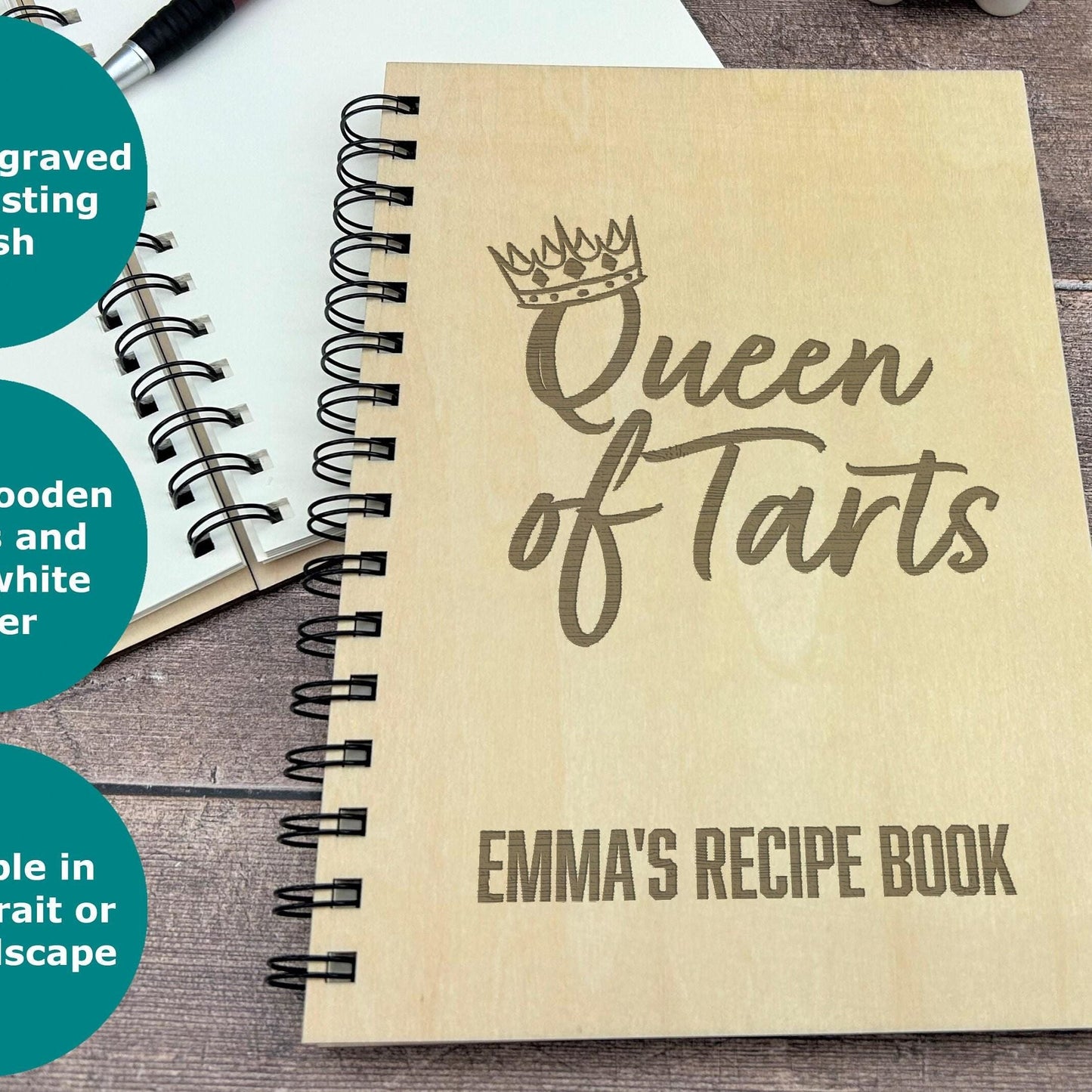 Queen of Tarts Personalised Recipe Baking Book