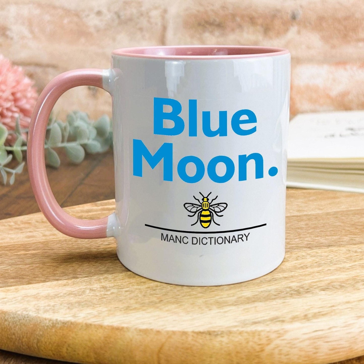 Blue Moon - Manc Dictionary - Personalised Ceramic Mug