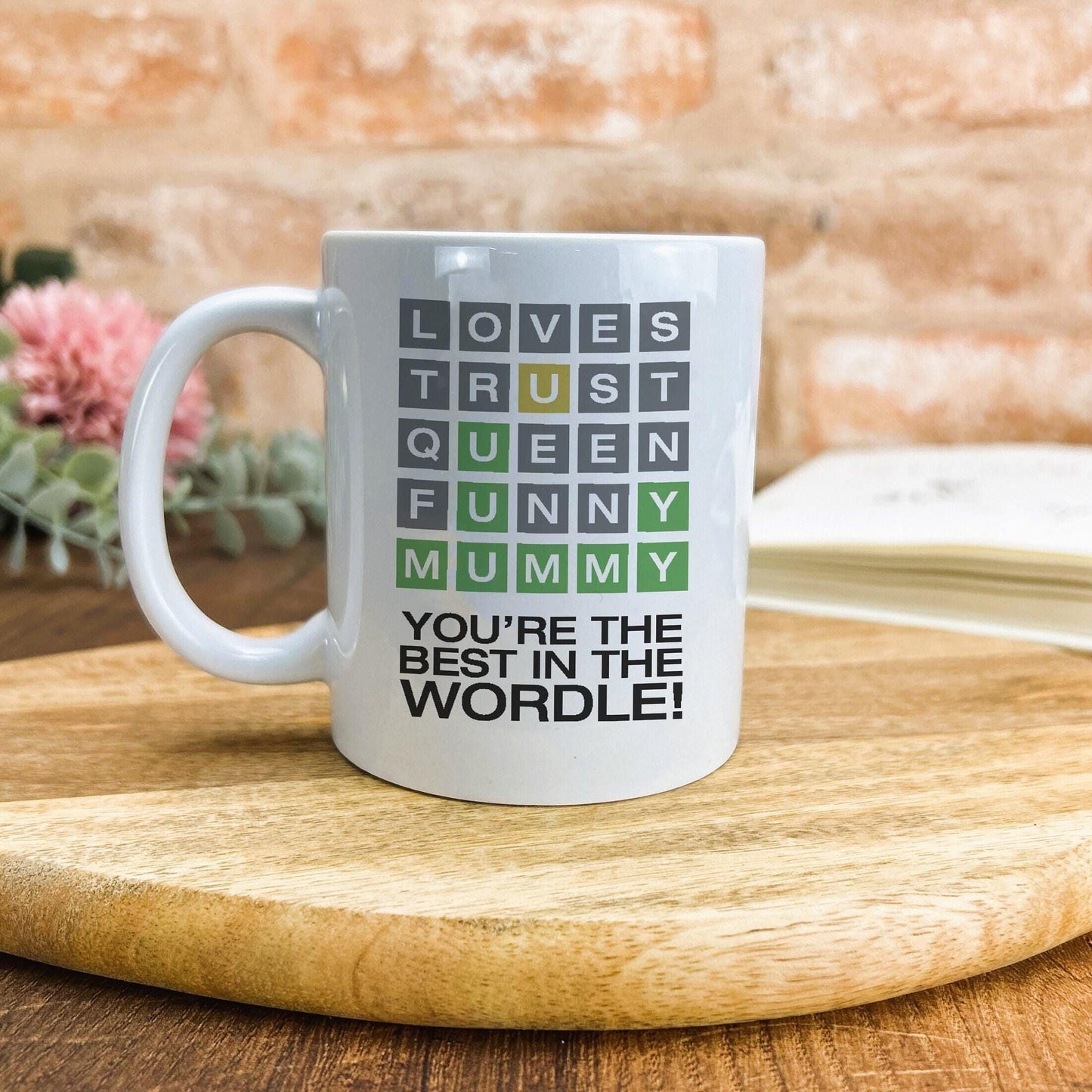Wordle Mummy Best in the World Mother's Day Gift Personalised Ceramic Mug