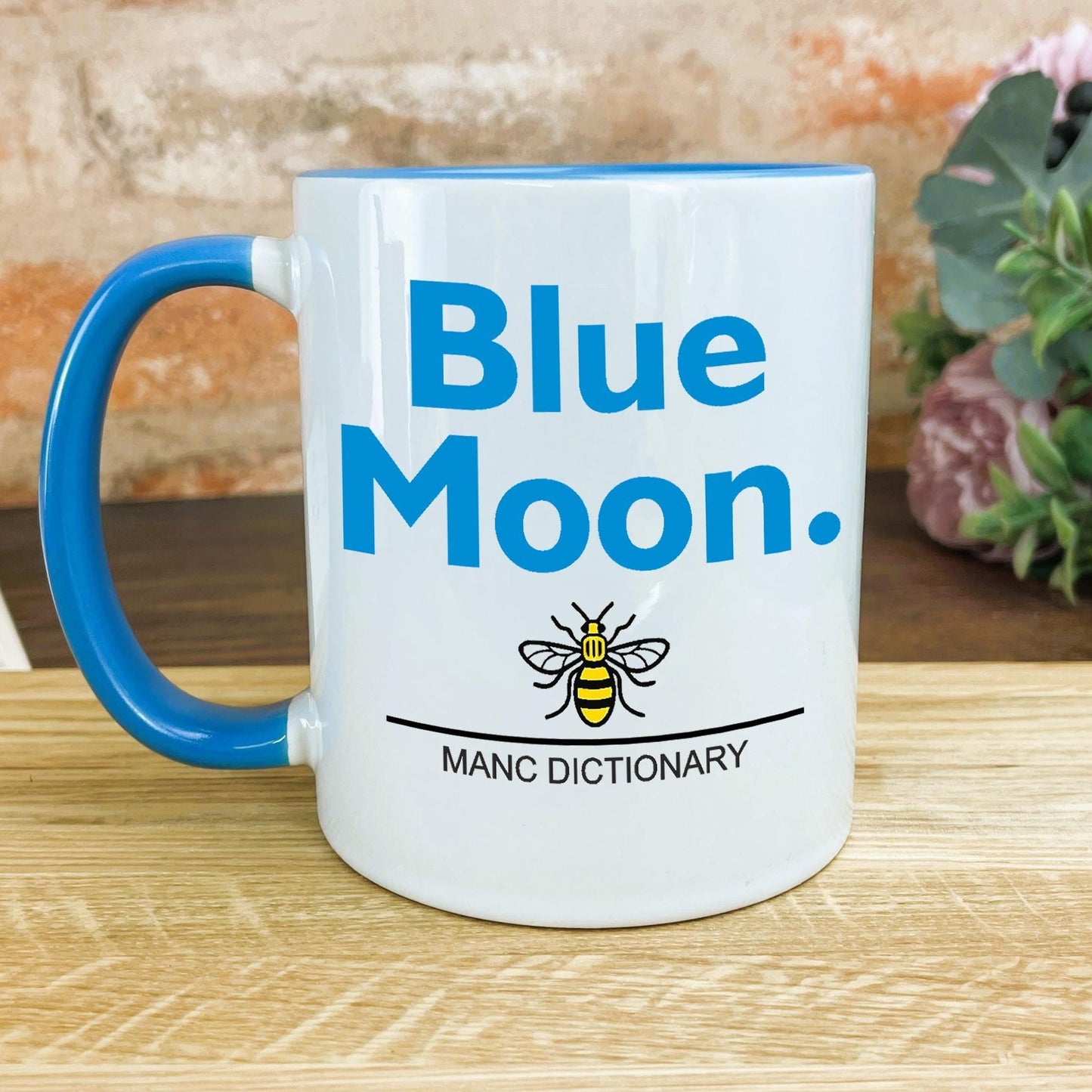 Blue Moon - Manc Dictionary - Personalised Ceramic Mug
