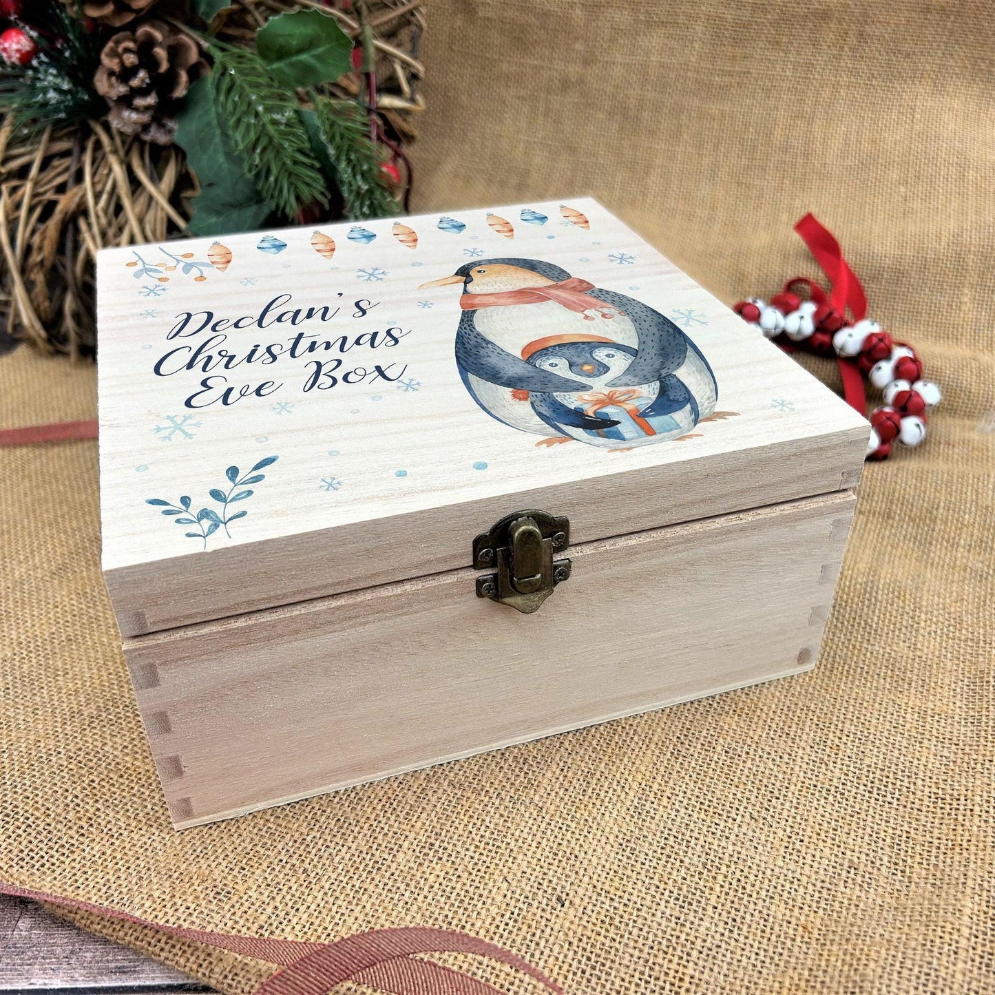 Mother & Baby Penguin Christmas Eve Treat Box