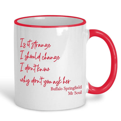 Buffalo Springfield Mr Soul 60s Mug Personalised