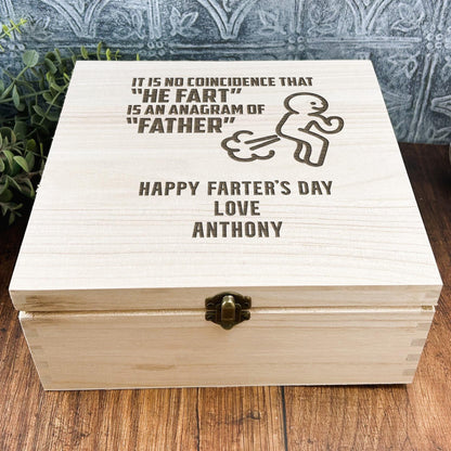 a wooden box with a picture of a dog on it