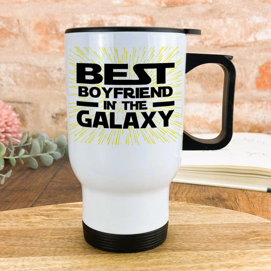Best Boyfriend In The Galaxy Travel Mug Personalised Valentine's Day Gift