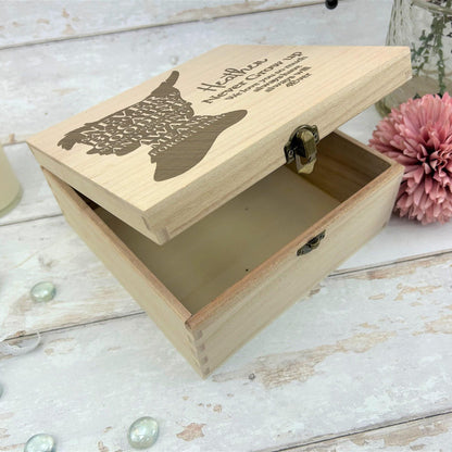 Peter Pan Wooden Memory Keepsake Box - Personalised Gift
