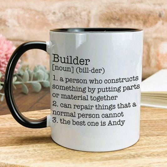 Builder Definition Personalised Ceramic Mug