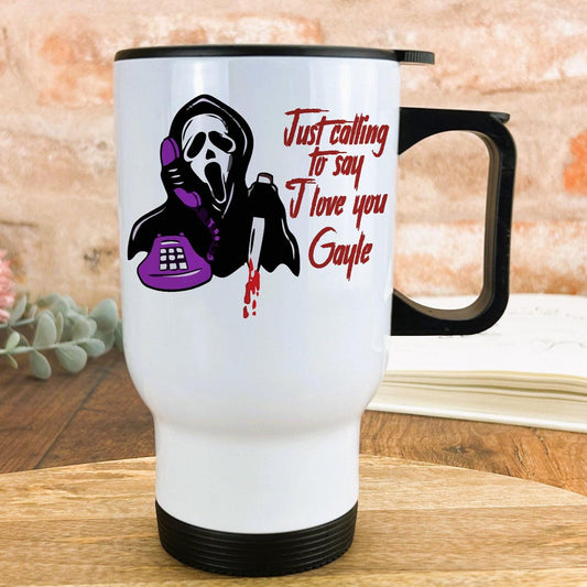Scream Movie Horror Personalised Travel Mug Valentine's Day Gift