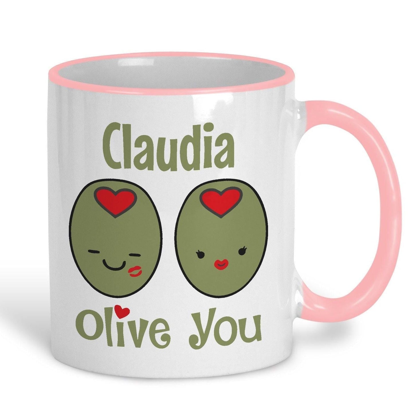 Olive You Personalised Valentine's Day Mug