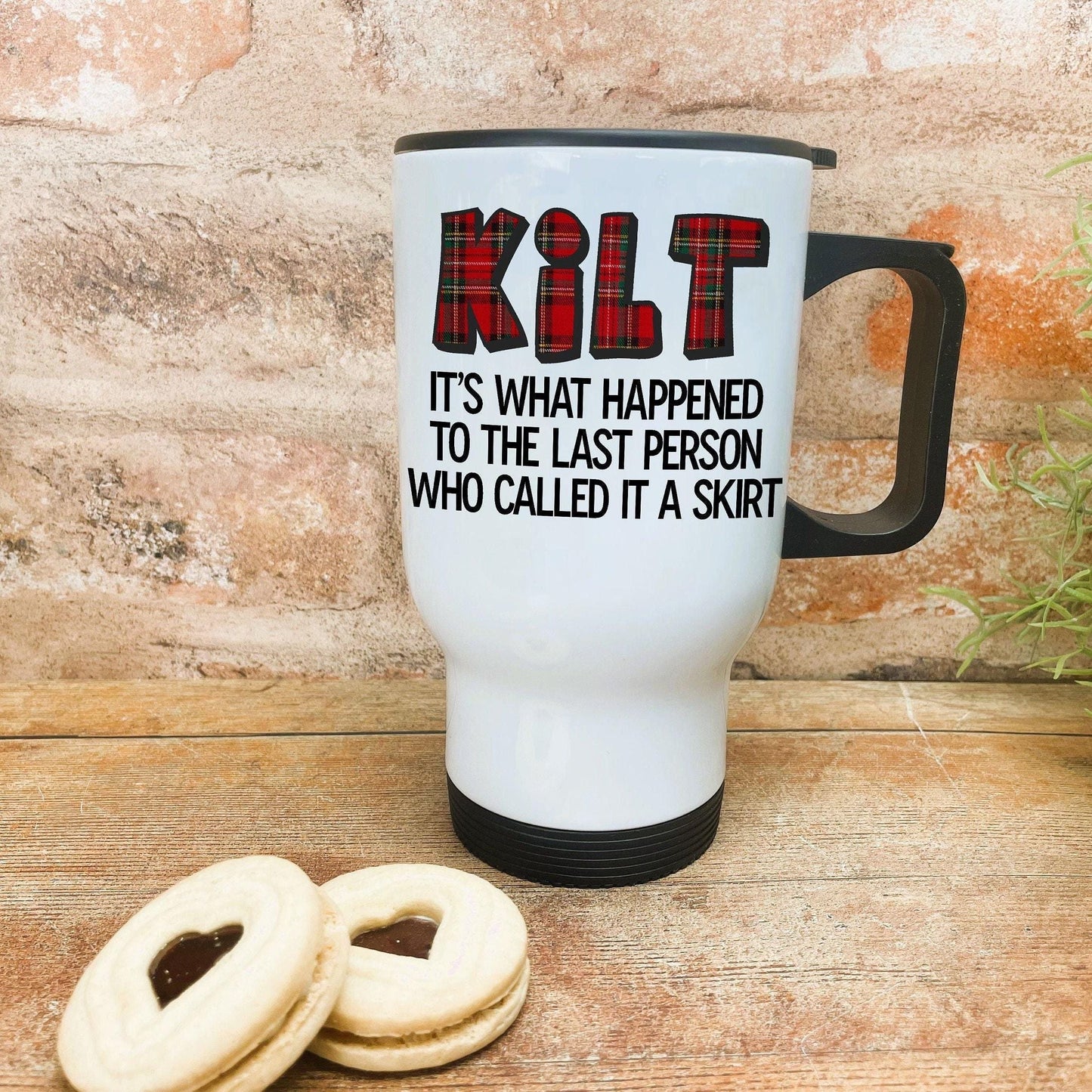 Kilt - Scotland Scottish Dialect - Personalised Travel Mug
