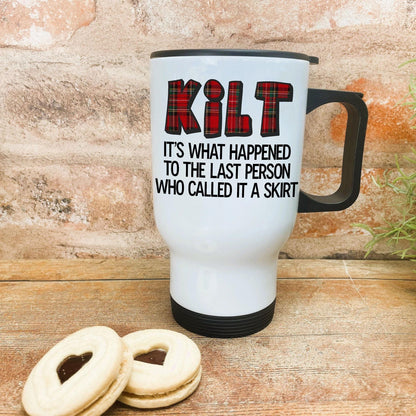 Kilt - Scotland Scottish Dialect - Personalised Travel Mug