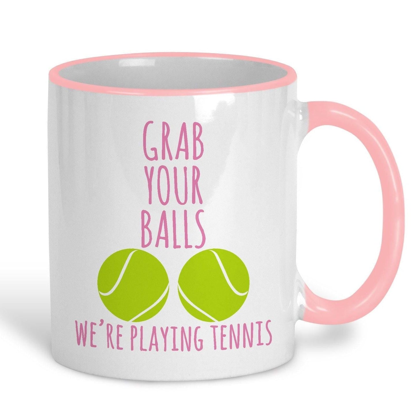 Grab Your Balls Tennis Personalised Sport Mug