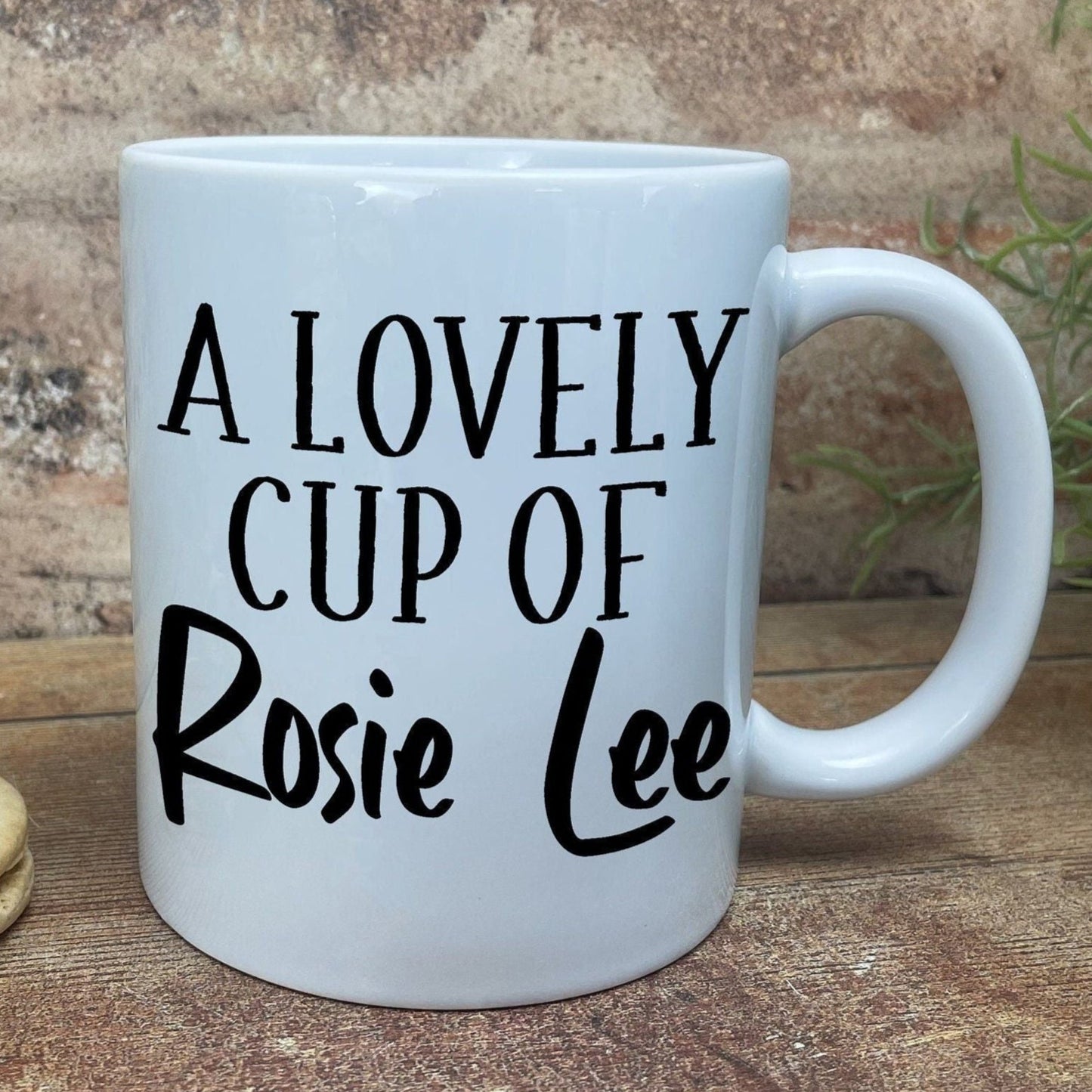 A Lovely Cup of Rosie Lee - Cockney Rhyming Slang Dialect - Personalised Ceramic Mug