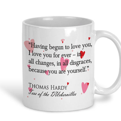 Tess of the D'Urbervilles Thomas Hardy Book Quote Valentine's Day Personalised Ceramic Mug