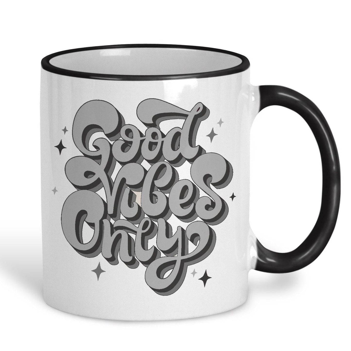 Good Vibes Only Mug Personalised Positivity