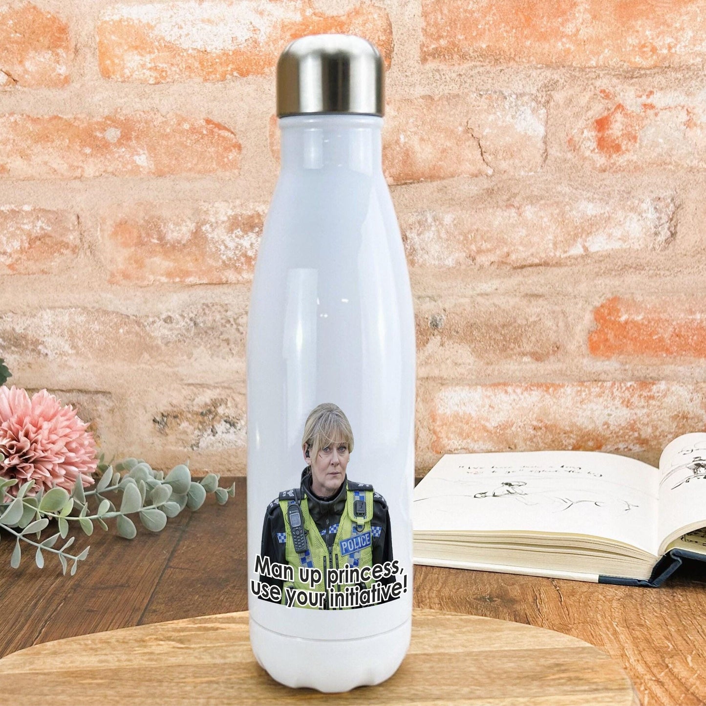 Happy Valley Quote Yorkshire Dialect - Personalised Water Bottle
