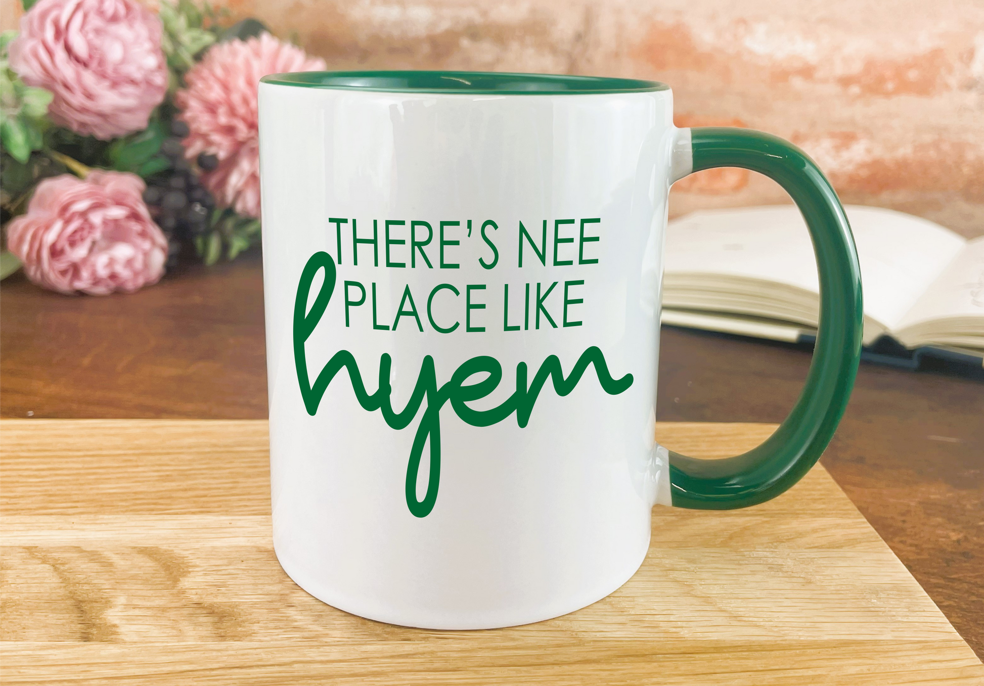there's no place like hyenn coffee mug