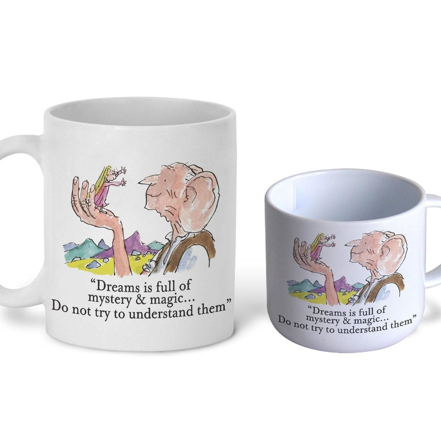BFG Book Quote Illustration Children's Personalised Mug | Unbreakable | Kids | Toddler | Child Safe | Son | Daughter | First Cup