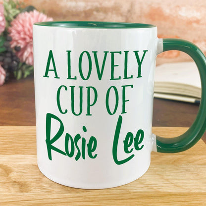 A Lovely Cup of Rosie Lee - Cockney Rhyming Slang Dialect - Personalised Ceramic Mug