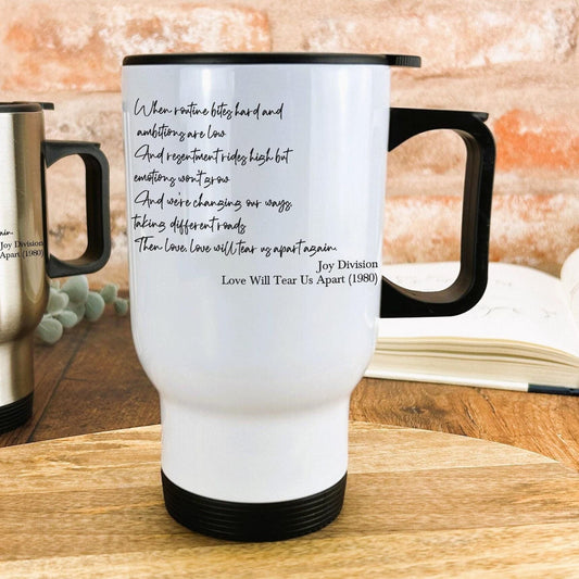 Joy Division Love Will Tear Us Apart Travel Mug