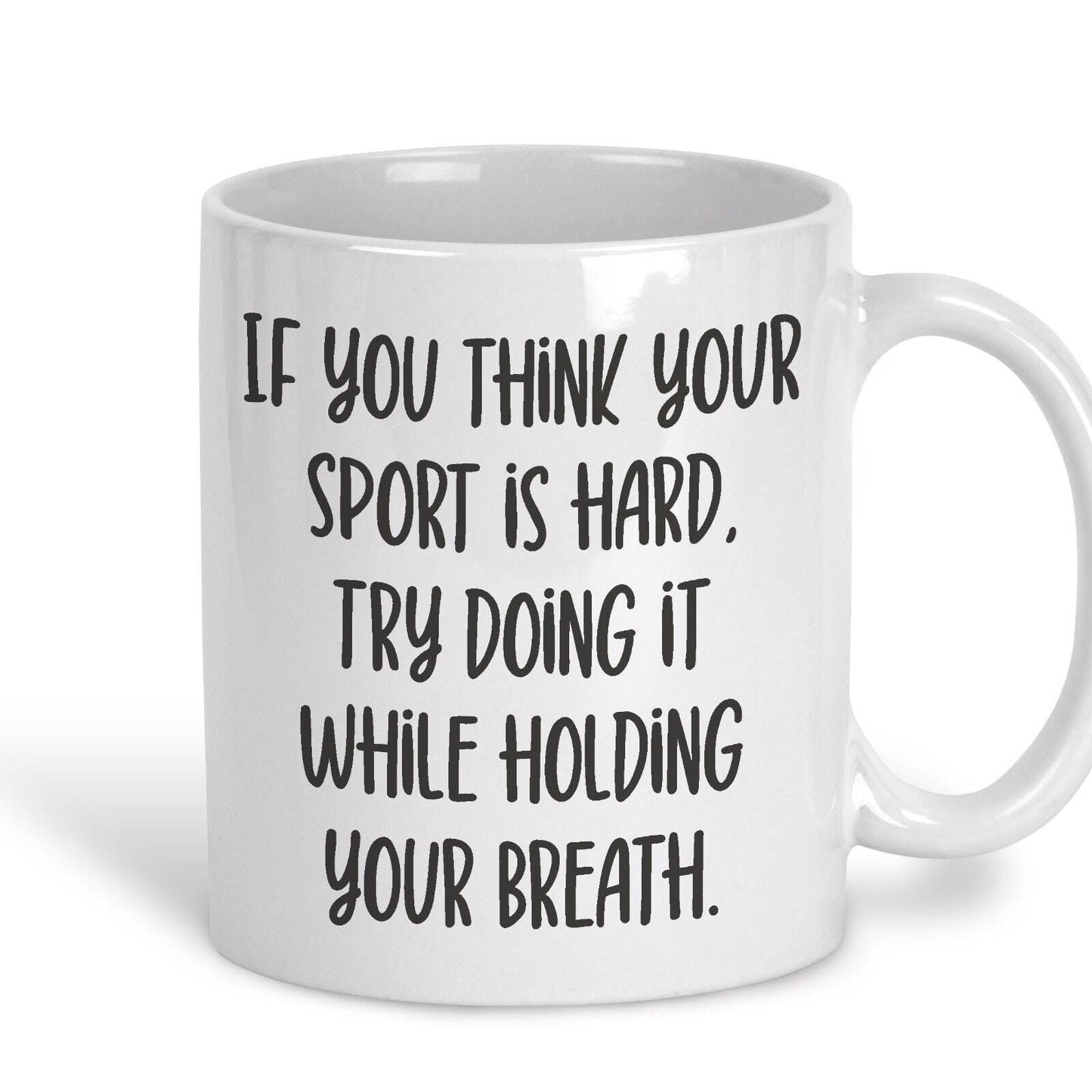 Holding Your Breath Quote Swim Personalised Sport Mug