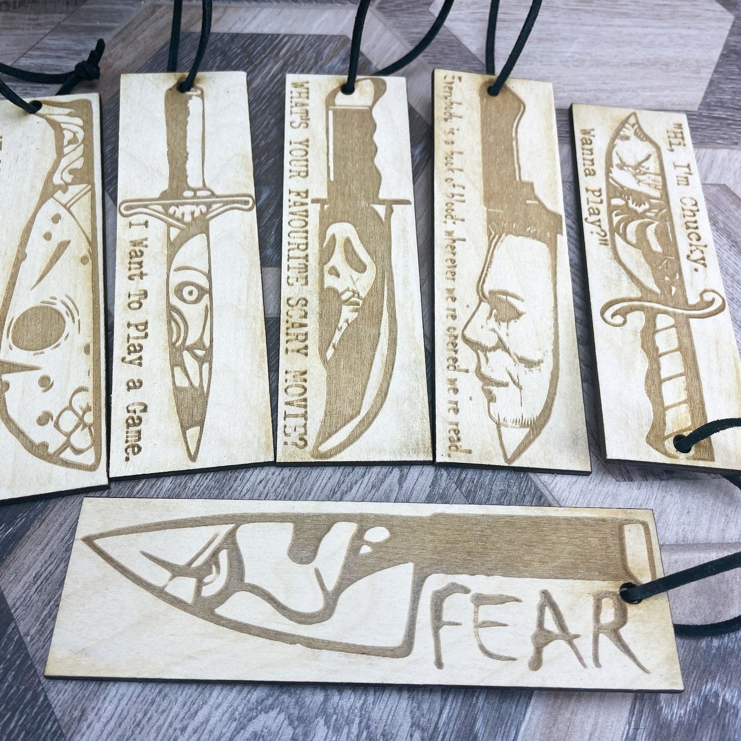 Horror Movie Bookmark Gift - Scary Film Fan-  Pick Your Favourite Character