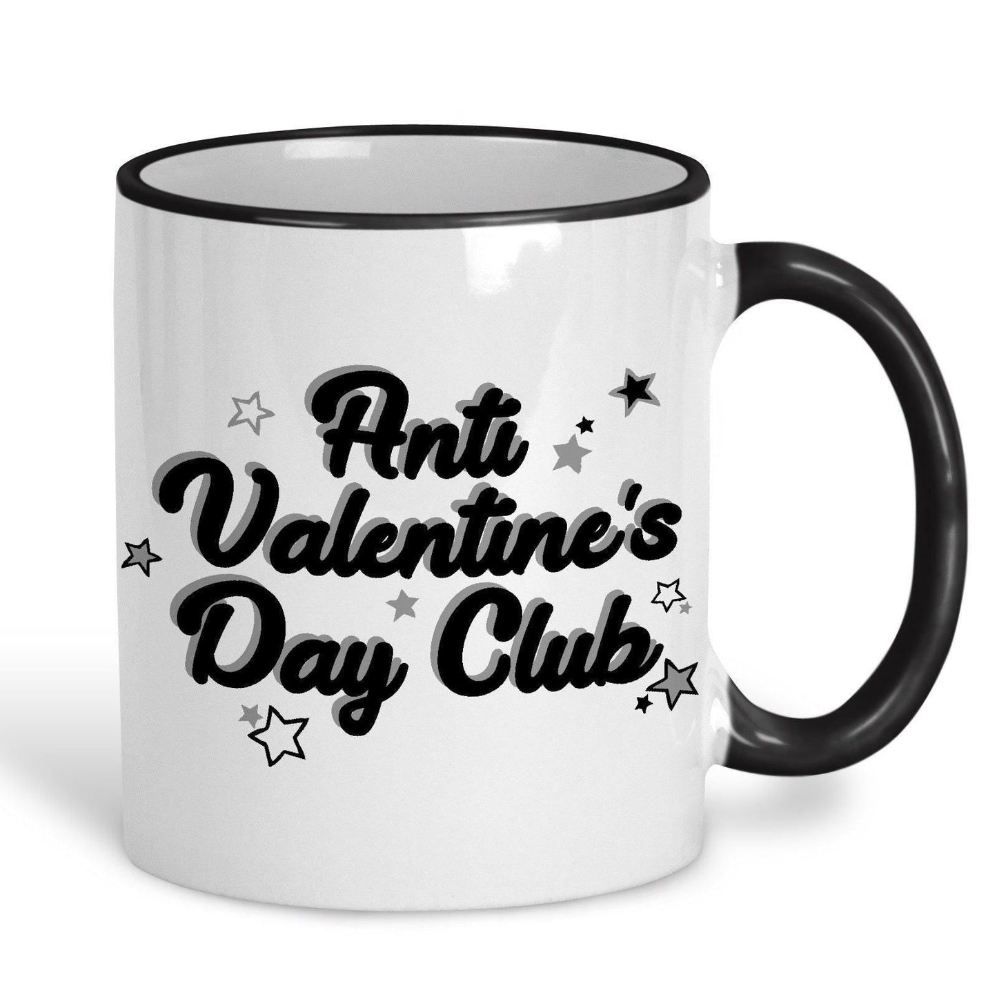 Anti Valentine's Day Club Mug Personalised Ceramic Mug