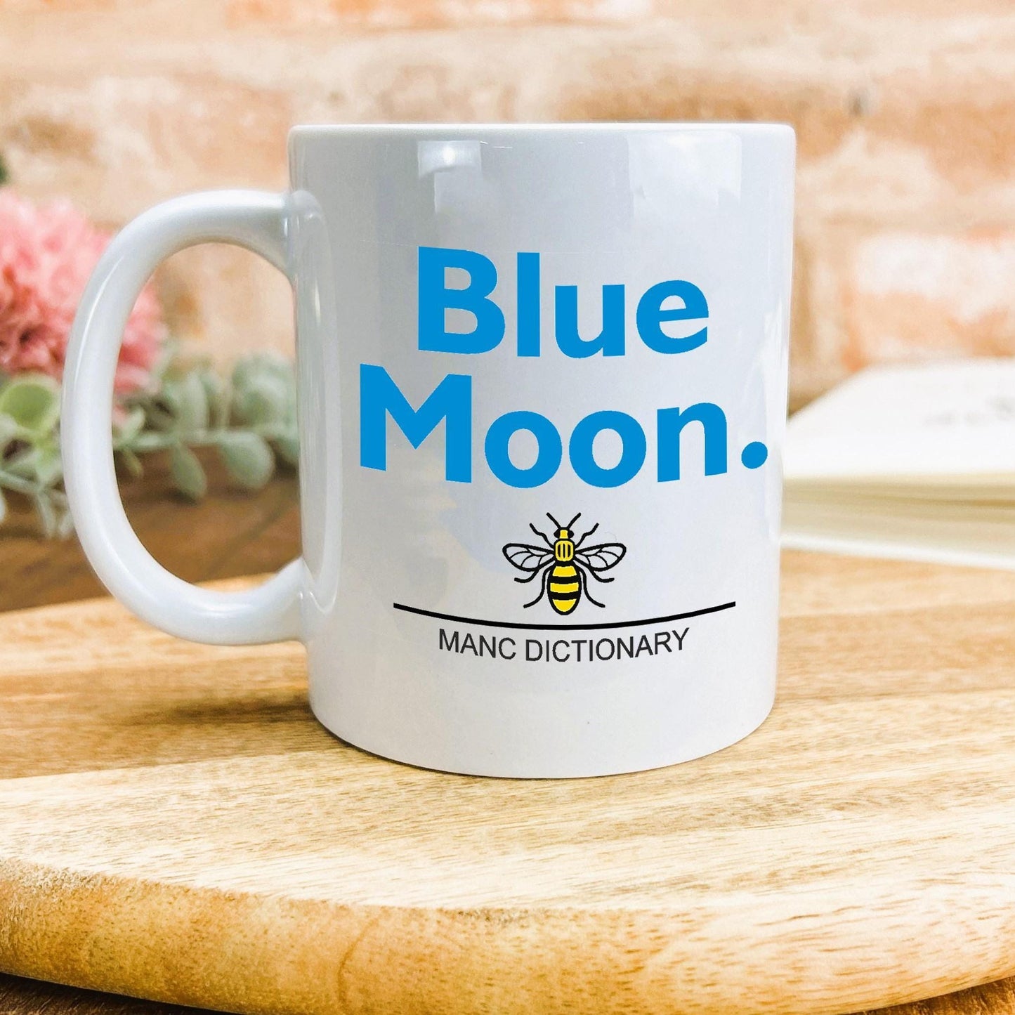 Blue Moon - Manc Dictionary - Personalised Ceramic Mug