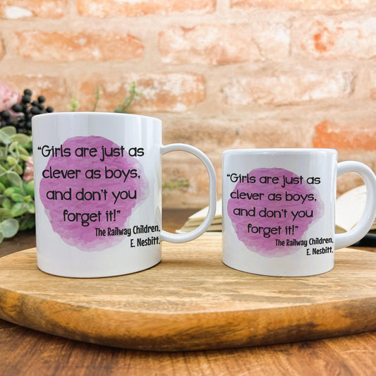 The  Railway Children Feminist Quote Literature Personalised Gift Mug Polymer First Unbreakable