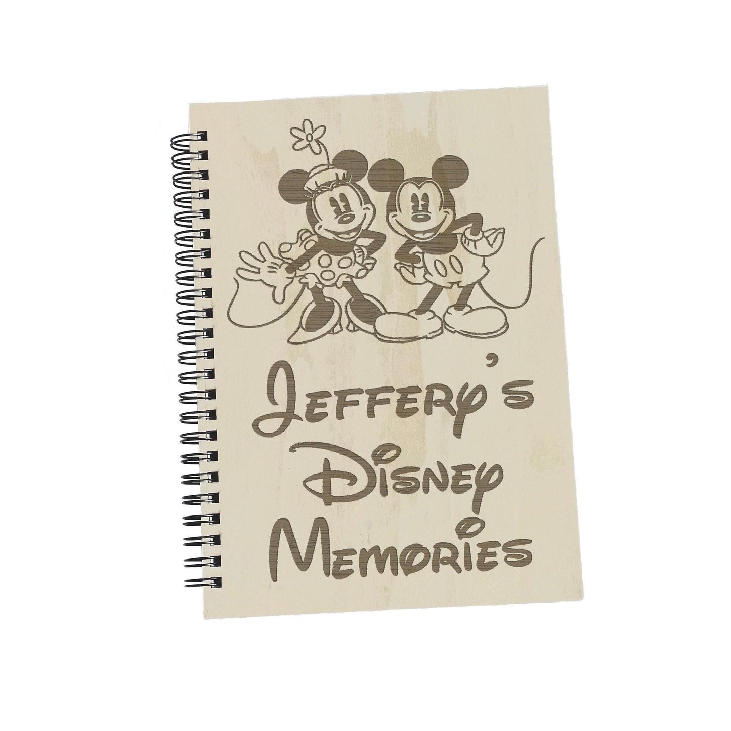 Disney Memories Retro Mickey Minnie Mouse Design - Personalised Memory Photo Book - Disneyland Disneyworld Autographs