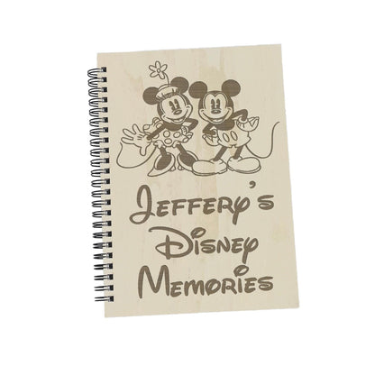 Disney Memories Retro Mickey Minnie Mouse Design - Personalised Memory Photo Book - Disneyland Disneyworld Autographs