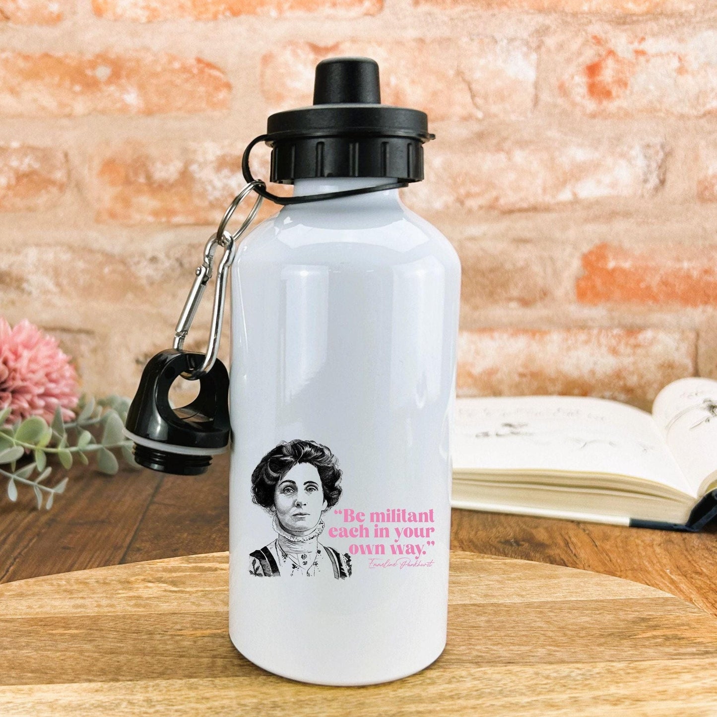 Emmeline Pankhurst Quote - Personalised Water Bottle