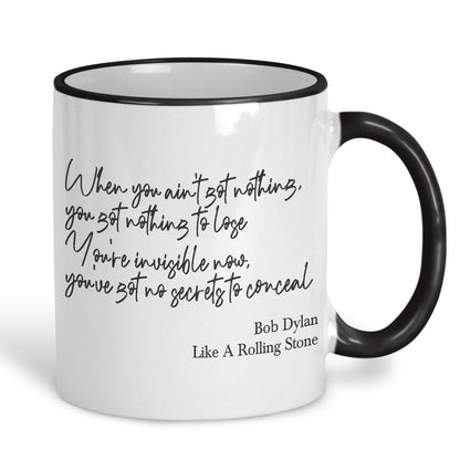 Bob Dylan Like A Rolling Stone 1965 Mug