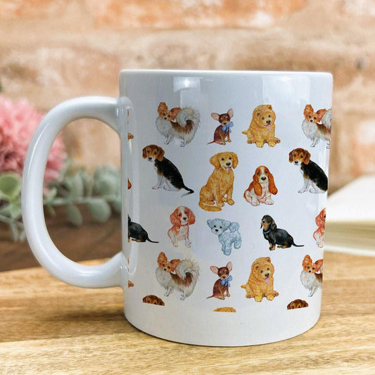 Dog Pattern Mug Personalised