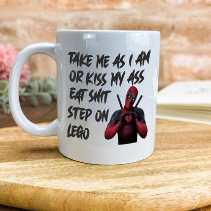 Deadpool Step on Lego Personalised Movie Ceramic Mug