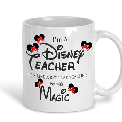 Disney Teacher With Magic Mug Personalised Message