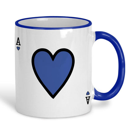 Ace of Hearts Playing Card Design Personalised Ceramic Mug
