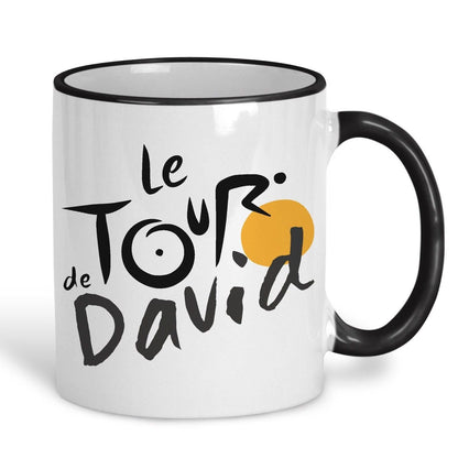Le Tour De France Personalised Cyclist Ceramic Mug
