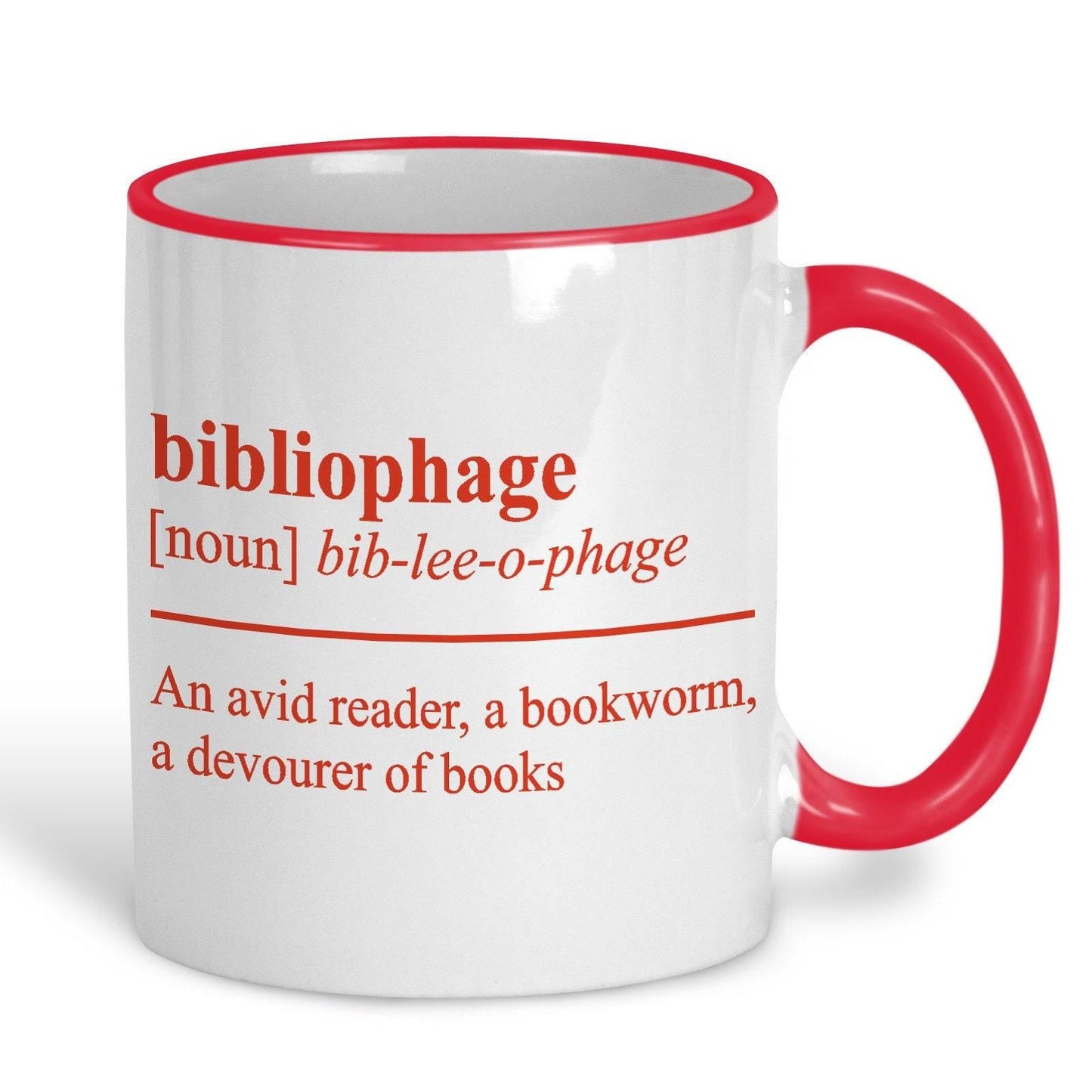 Bibliophage Definition Personalised Reader's Ceramic Mug