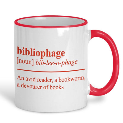 Bibliophage Definition Personalised Reader's Ceramic Mug