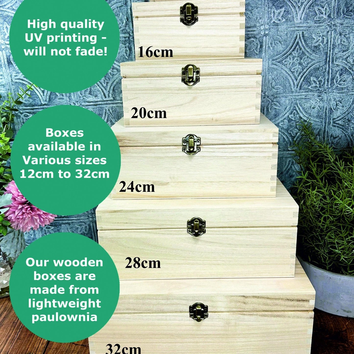 Floral Mr & Mrs Wedding Personalised Keepsake Memory Box