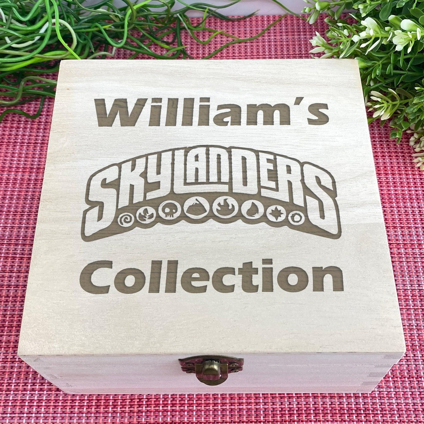 Skylanders Wooden Storage Toys Box Personalised Gift