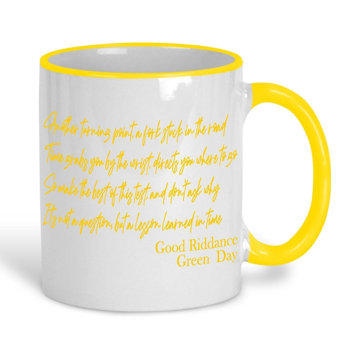 Green Day Good Riddance Music Lyrics Quote Mug