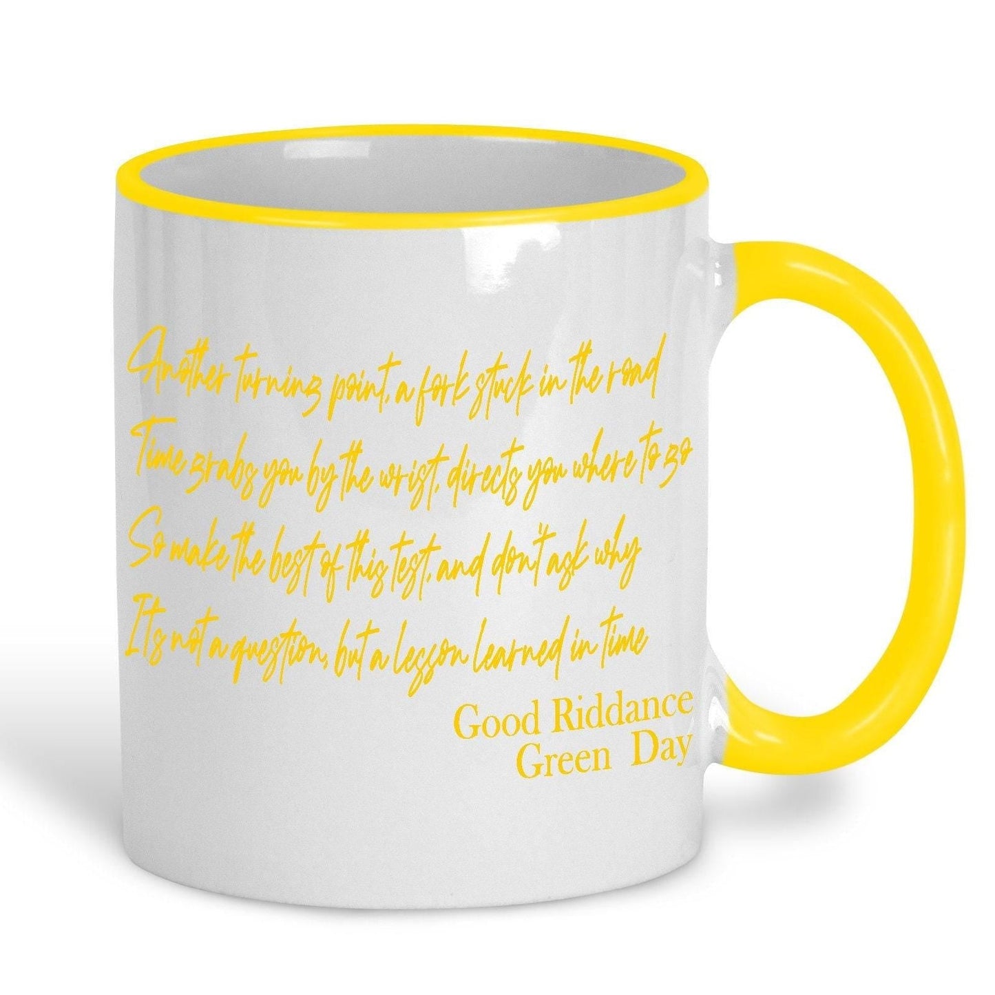 Green Day Good Riddance Music Lyrics Quote Mug