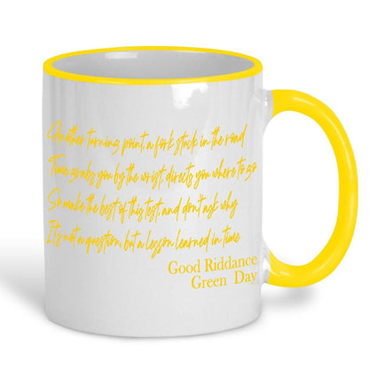 Green Day Good Riddance Music Lyrics Quote Mug