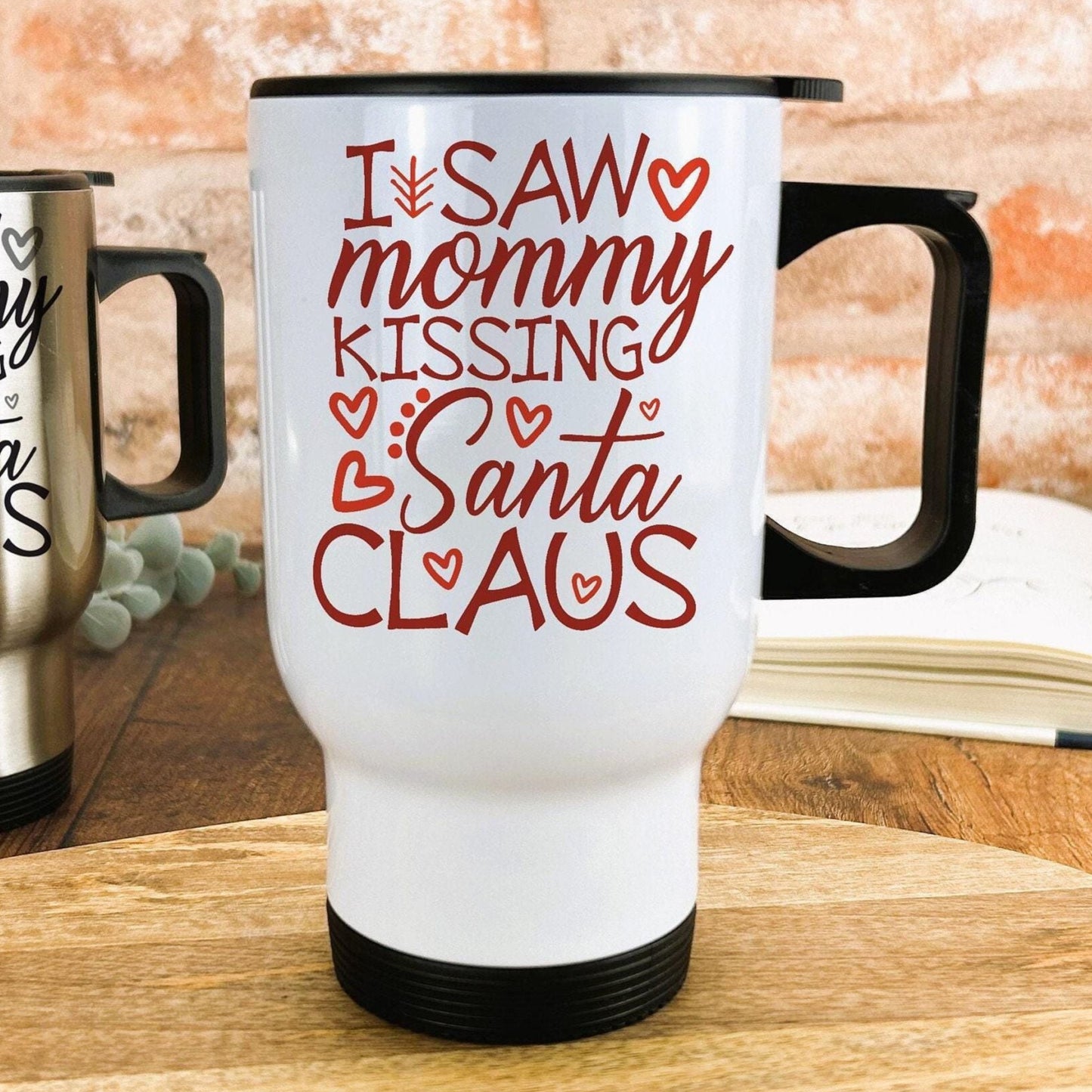 I Saw Mommy Kissing Santa Claus Jackson Five 5 Christmas Song Lyrics Travel Mug