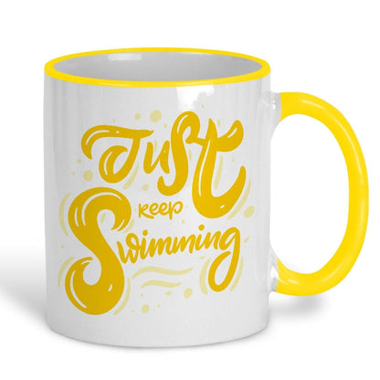 Just Keep Swimming Swim Swimmer Gala Personalised Sport Mug